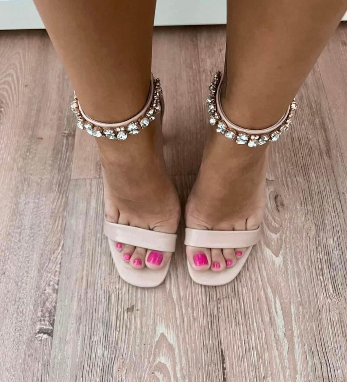 Glam Beaded Rhinestone Sexy Sandals